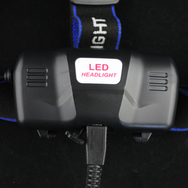 senzor LED čelovka T6 senzor USB venkovní voděodolné dálkové vyhledávání vodotěsné nabíjení rybaření