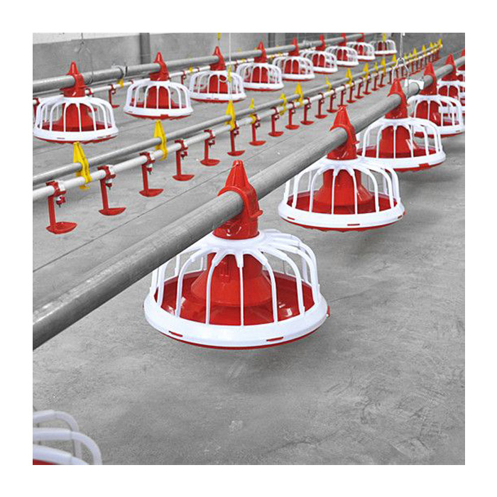 Poultry Farm Floor Raising Chicken Broiler Breeder Pan for Automatic Poultry Pan Feeding System