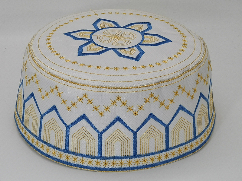 Color Computer Embroidered Muslim Worship Hat