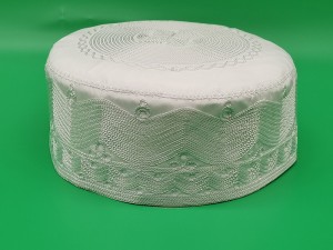 18 Years Factory Buy Kufi - 5–10CM White Saudi Arabian Embroidered Hat – Qinlong