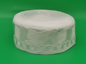 Good quality Traditional Arabic Hat - 5–10CM White Saudi Arabian Embroidered Hat – Qinlong