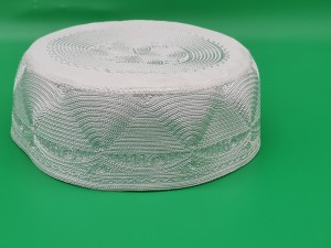 China wholesale 3cm Emb Caps - 5–10CM White Saudi Arabian Embroidered Hat – Qinlong