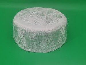 5–10CM White Saudi Arabian Embroidered Hat