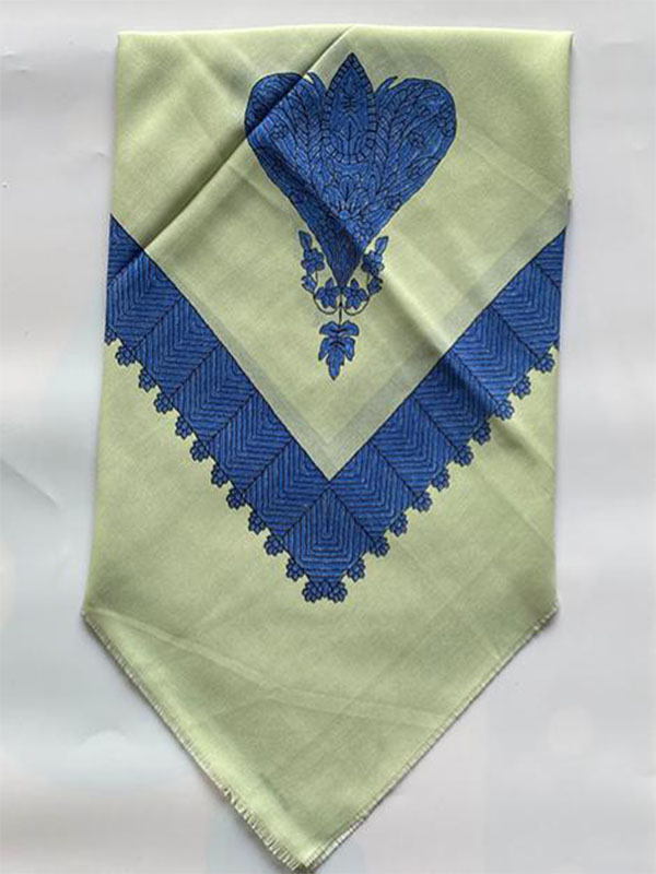 TR Printed Yemeni Turban Wool Fabric Printed Headscarf