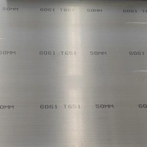 Placa de aluminio de aleación de aluminio 6061-T651
