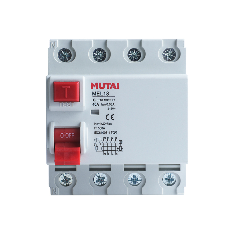 MUTAI MEL-18 Residual Current Circuit Breaker 4P 40A RCCB
