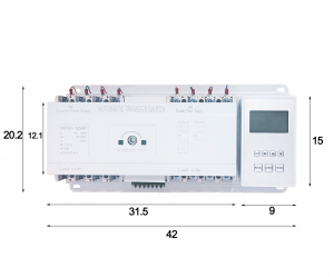 MUTAI Double Power Manual Automatic Change Over Transfer Switch With Controller