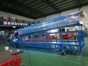 Telescopic belt conveyor high chassis movable conveyor belt