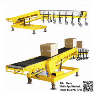 Heavy duty Telescopic belt  Conveyor for loading unloading cargoes from trucks / containers