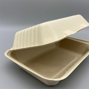Eco-Friendly Biodegradable Wheat Straw Takeaway 1000ML Food Lunch Box