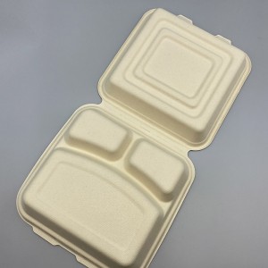 10 inch 3 Compartments Biodegradable Nzimbe Chotengera Chotengera