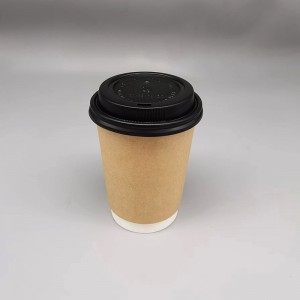 Engångskomposterbara enkla PE-beläggning kaffepappersmuggar