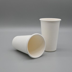 sugarcane bagasse 16oz biodegradable disposable drinking coffee cups
