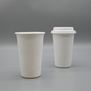 şeker kamışı küspesi 16 oz biyolojik olarak parçalanabilir tek kullanımlık içme kahve fincanları