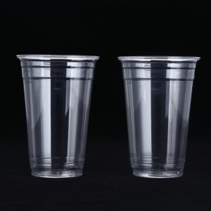 Cupe PLA transparente de unică folosință de 20 oz, 24 oz |Cupă rece compostabilă