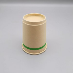 တစ်ခါသုံး ဆွေးမြေ့နိုင်သော 8oz Bamboo Fiber Water-Based Coating Paper Cup