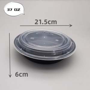 Takeaway Round American Style Disposable PP Plastic food Containers