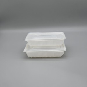 Komposterbar 550 ml PLA matbehållare Ekoprodukter