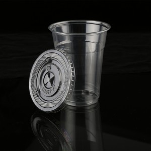Vasos transparentes de PLA compostables de 16 oz |Vasos de bebida fría ecolóxicos
