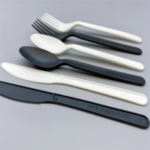 Izinkezo ze-CPLA Ezintsha Ezingama-7inch Biodegradable - I-Compostable Disposable Cutlery