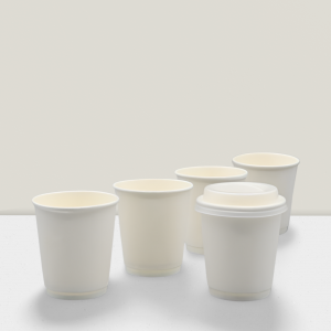 Recyclable 7oz double wall Paper Cup for cold /hot drink