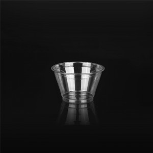 투명한 7oz/200ml 생분해성 PLA 디저트 컵