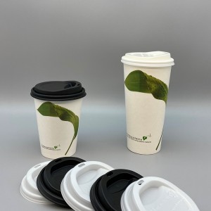 Екологічно чиста кришка для кавової чашки на рослинній основі 90 мм