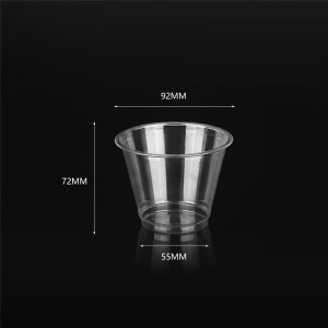 9oz/280ml PLA Ice Cream Cup |Kofin kayan zaki na Biodegradable