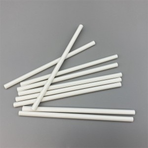 8*200mm valkoinen Bambukuitupilli |Biohajoavat pillit