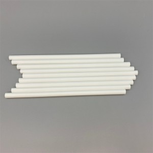 Słoma z włókna bambusowego 8 * 200 mm w kolorze białym |Biodegradowalne słomki