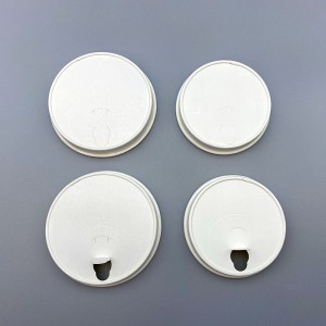 Tapas de papel recubierto de PLA para tazas de café de 80 mm y 90 mm