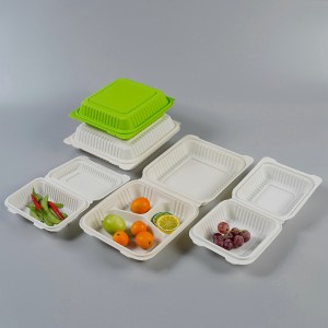 Eco-friendly Food Container Disposable 6 inch Burger Boxes Clamshell