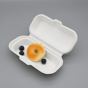 New Arrrival disposable Bio compostable sugar bagasse Hot dog container