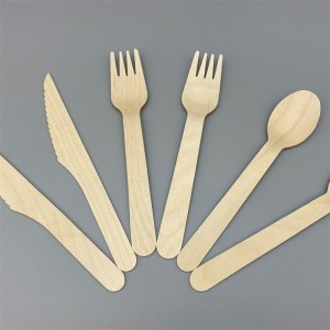 Biodegradable Wooden Spoon/Fork/Knife | Disposable Cutlery Set