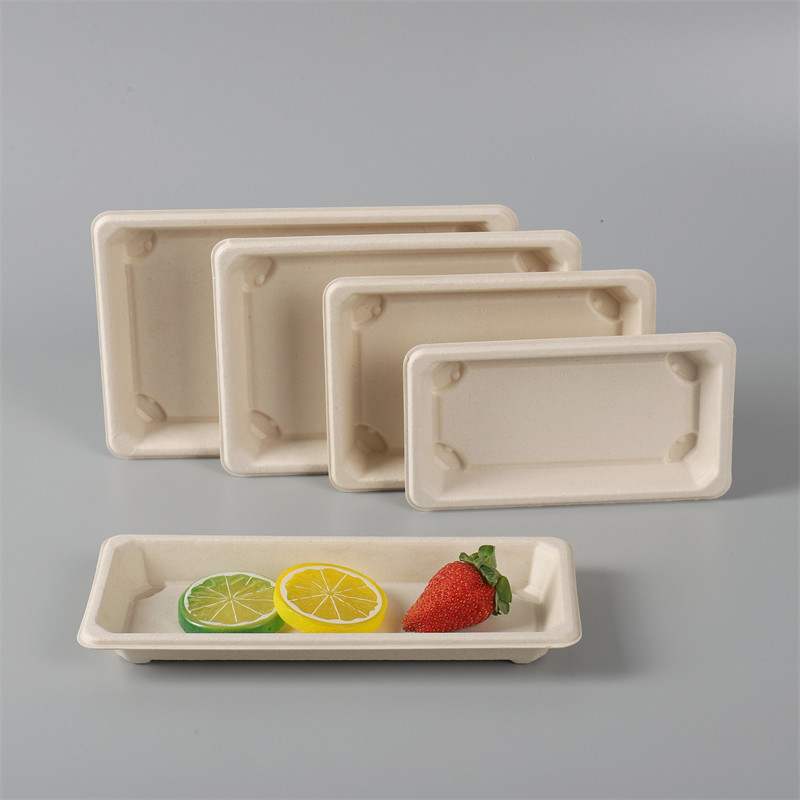 Sushi-Tablett zum Mitnehmen |Bagasse |Kompostierbare Lebensmittelverpackungen