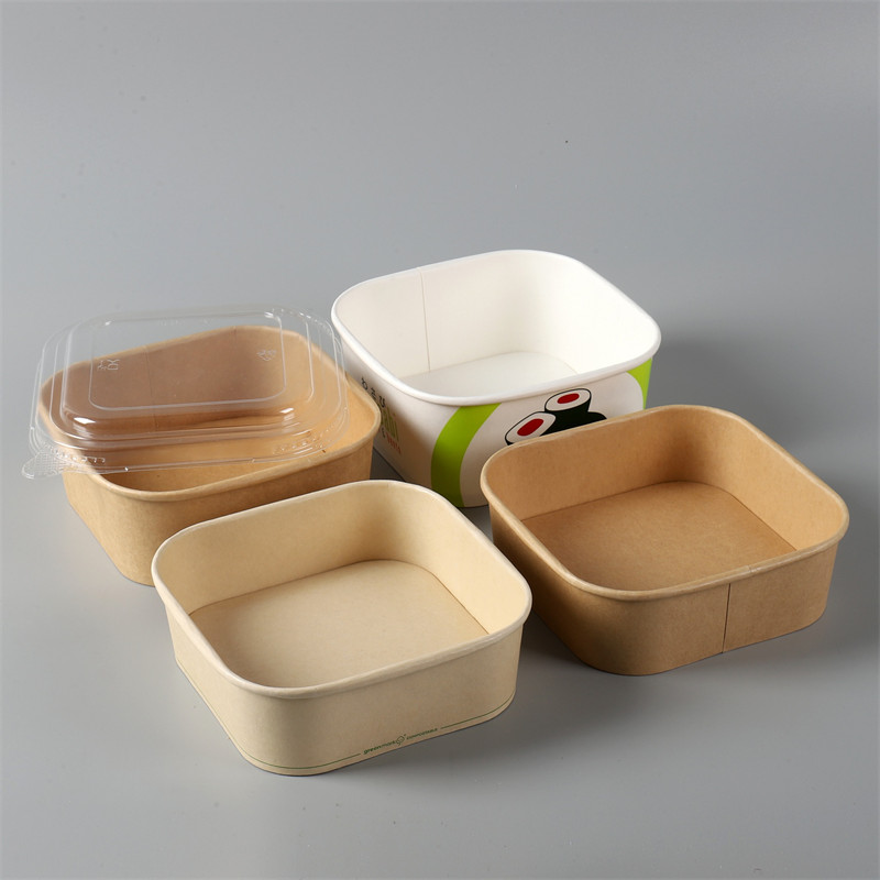 Recyclable Paper Rectangle Bowl