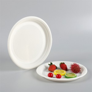 Biodegradable Disposable 6/7/8/10 inch Corn Starch Dinner Round Plates