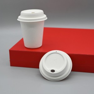 NAUJAS cukranendrių 80 mm kavos puodelio dangtelis gali būti biologiškai skaidus