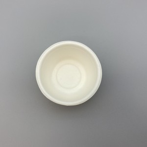 Ekologický 2oz malý porcový pohár z cukrové třtiny s víčkem