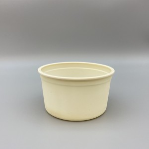 Glasskopp av hög kvalitet Miljövänlig engångskopp med fryst yoghurtsoppa