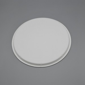 Biodegradable thiab Compostable 12.6 "Sugarcane Round pizza Plate