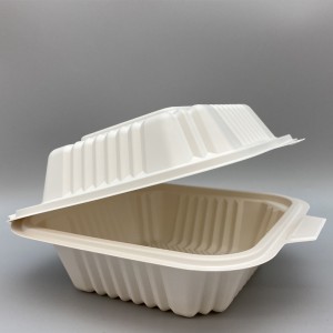 Disposable Degradable Cornstarch Irregular Four Compartment Food Containers