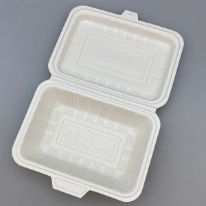 Biodegradable Cornstarch 7 * 5 inch Food Container Multifunction Lunch Box