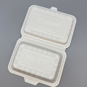 Biodegradable Cornstarch 7*5 inch Food Container Multifunction Lunch Box