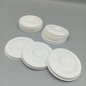 Biodegradable Disposable 80mm nzimbe Cold Drink Cup Flat Lid