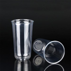 700 ml biologicky odbúrateľný kompostovateľný PLA pohár v tvare U na pitie za studena
