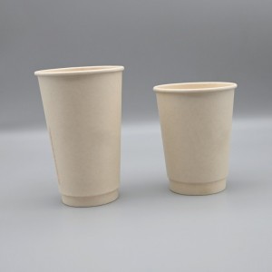 Disposable Recyclable Biodegradable 16oz Bamboo Fiber Coffee Cup for Food Packaging