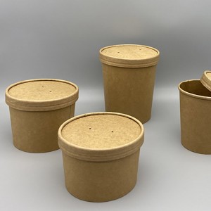 Kraft Soup Bowls |Mga Disposable Take-Out Container