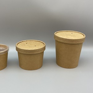 Крафт-суповые тарелки |Одноразовые контейнеры на вынос