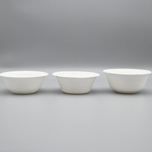 NEW Biodegradable sugarcane bagasse round bowl take out container